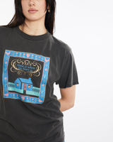 Vintage, 90s, Home, Is, Where, The, Heart, Is', Tee, The Real Deal, size medium, colour Black, newtown, sydney, australia, thrift store, opshop, preloved, secondhand, sustainable, retro, antique, 70s, 80s, 90s, 2000s, 00s, fashion, clothing, streetwear, trendy, garment, style, boutique, store, shop, archive, sale, cheap, best, top, T-Shirts