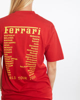 Vintage, Ferrari, World, Tour, Tee, The Real Deal, size medium, colour Red, newtown, sydney, australia, thrift store, opshop, preloved, secondhand, sustainable, retro, antique, 70s, 80s, 90s, 2000s, 00s, fashion, clothing, streetwear, trendy, garment, style, boutique, store, shop, archive, sale, cheap, best, top, T-Shirts