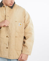 Vintage, 90s, Blanket, Lined, Carhartt, Michigan', Jacket, The Real Deal, size double extra large, colour Brown, newtown, sydney, australia, thrift store, opshop, preloved, secondhand, sustainable, retro, antique, 70s, 80s, 90s, 2000s, 00s, fashion, clothing, streetwear, trendy, garment, style, boutique, store, shop, archive, sale, cheap, best, top, Jackets