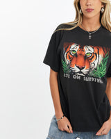 Vintage, 1993, Tiger, Wildlife, Tee, The Real Deal, size small, colour Black, newtown, sydney, australia, thrift store, opshop, preloved, secondhand, sustainable, retro, antique, 70s, 80s, 90s, 2000s, 00s, fashion, clothing, streetwear, trendy, garment, style, boutique, store, shop, archive, sale, cheap, best, top, T-Shirts