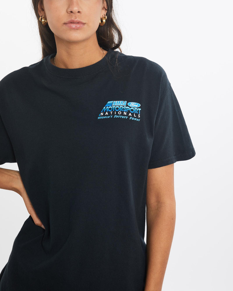 Vintage, Ford, Motorsport, Racing, Tee, The Real Deal, size small, colour Black, newtown, sydney, australia, thrift store, opshop, preloved, secondhand, sustainable, retro, antique, 70s, 80s, 90s, 2000s, 00s, fashion, clothing, streetwear, trendy, garment, style, boutique, store, shop, archive, sale, cheap, best, top, T-Shirts