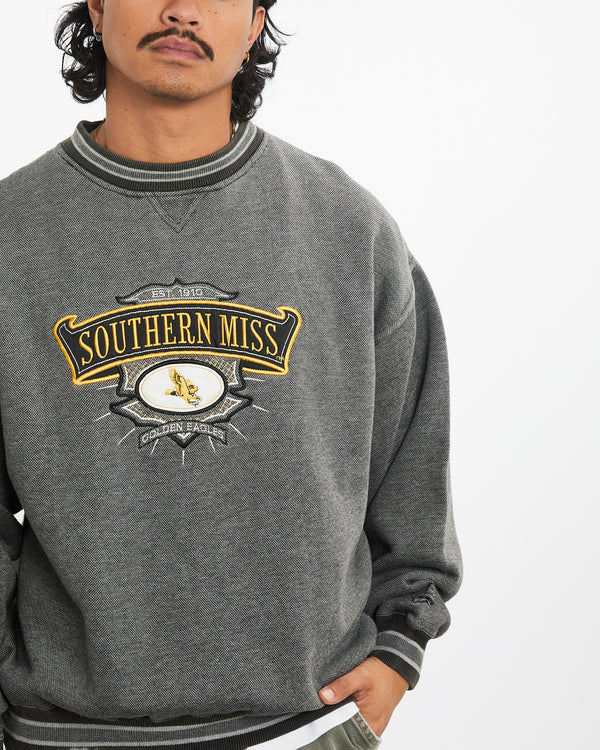Vintage 90s NCAA Southern Miss Golden Eagles Sweatshirt <br>L , The Real Deal , newtown, sydney, australia, thrift store, opshop, preloved, secondhand, sustainable, retro, antique, 70s, 80s, 90s, 2000s, 00s, fashion, clothing, streetwear, trendy, garment, style, boutique, store, shop, archive, sale, cheap, best, top