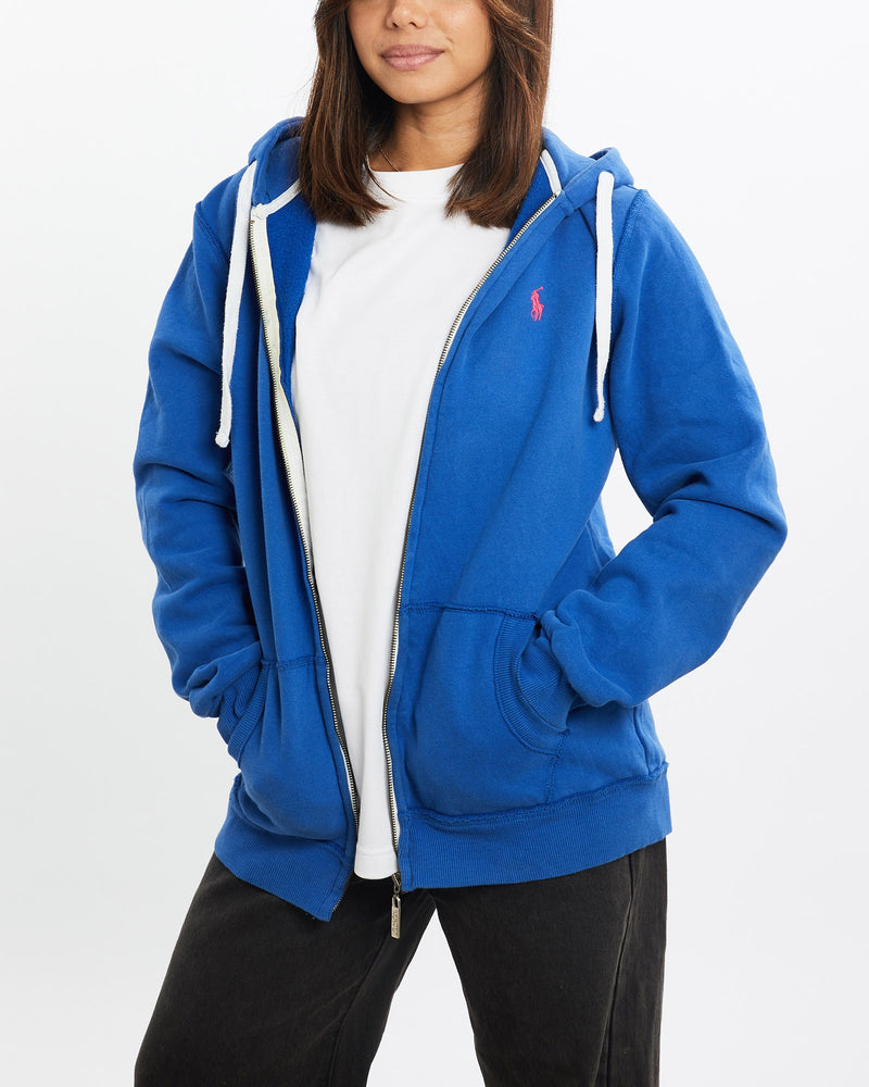 Vintage, Polo, Ralph, Lauren, Hooded, Sweatshirt, The Real Deal, size extra small, colour Grey, newtown, sydney, australia, thrift store, opshop, preloved, secondhand, sustainable, retro, antique, 70s, 80s, 90s, 2000s, 00s, fashion, clothing, streetwear, trendy, garment, style, boutique, store, shop, archive, sale, cheap, best, top, Sweats and hoodies