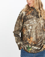 Vintage, Realtree, Camo, Quarter, Zip, Sweatshirt, The Real Deal, size medium, colour Green, newtown, sydney, australia, thrift store, opshop, preloved, secondhand, sustainable, retro, antique, 70s, 80s, 90s, 2000s, 00s, fashion, clothing, streetwear, trendy, garment, style, boutique, store, shop, archive, sale, cheap, best, top, Sweats and hoodies