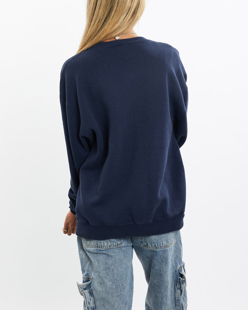 Vintage, 90s, Russell, Athletic, Sweatshirt, The Real Deal, size small, colour Navy, newtown, sydney, australia, thrift store, opshop, preloved, secondhand, sustainable, retro, antique, 70s, 80s, 90s, 2000s, 00s, fashion, clothing, streetwear, trendy, garment, style, boutique, store, shop, archive, sale, cheap, best, top, Sweats and hoodies