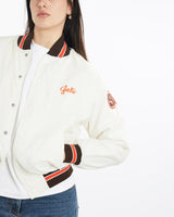 Vintage, 90s, Cherokee, Football, Bomber, Jacket, The Real Deal, size medium, colour White, newtown, sydney, australia, thrift store, opshop, preloved, secondhand, sustainable, retro, antique, 70s, 80s, 90s, 2000s, 00s, fashion, clothing, streetwear, trendy, garment, style, boutique, store, shop, archive, sale, cheap, best, top, Jackets
