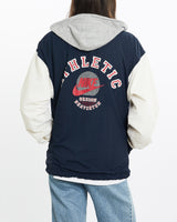 Vintage, 90s, Nike, Athletic, Hooded, Coaches, Jacket, The Real Deal, size small, colour Multicolour, newtown, sydney, australia, thrift store, opshop, preloved, secondhand, sustainable, retro, antique, 70s, 80s, 90s, 2000s, 00s, fashion, clothing, streetwear, trendy, garment, style, boutique, store, shop, archive, sale, cheap, best, top, Jackets