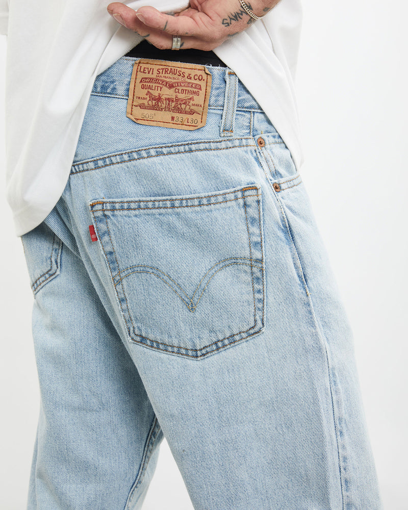 Vintage Levi's 505 Denim Jeans <br>31" , The Real Deal , newtown, sydney, australia, thrift store, opshop, preloved, secondhand, sustainable, retro, antique, 70s, 80s, 90s, 2000s, 00s, fashion, clothing, streetwear, trendy, garment, style, boutique, store, shop, archive, sale, cheap, best, top