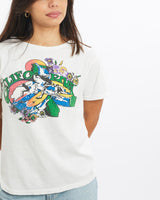 Vintage, 70s, California, Surf, Tee, The Real Deal, size double extra small, colour White, newtown, sydney, australia, thrift store, opshop, preloved, secondhand, sustainable, retro, antique, 70s, 80s, 90s, 2000s, 00s, fashion, clothing, streetwear, trendy, garment, style, boutique, store, shop, archive, sale, cheap, best, top, T-Shirts