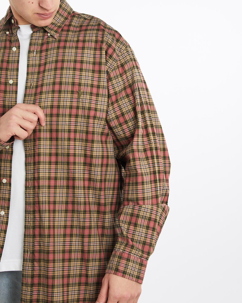 Vintage, 90s, Polo, Ralph, Lauren, Button, Up, Shirt, The Real Deal, size XXXL, colour Multicolour, newtown, sydney, australia, thrift store, opshop, preloved, secondhand, sustainable, retro, antique, 70s, 80s, 90s, 2000s, 00s, fashion, clothing, streetwear, trendy, garment, style, boutique, store, shop, archive, sale, cheap, best, top, Shirts