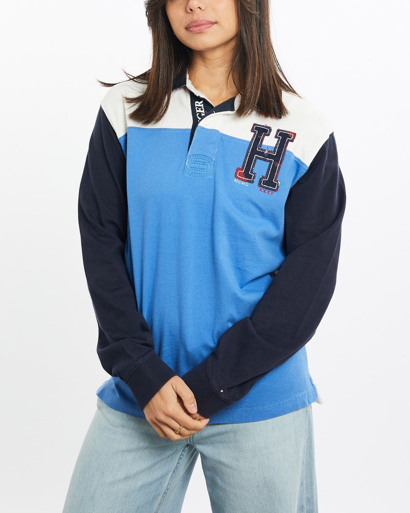 Vintage, Tommy, Hilfiger, Rugby, Shirt, The Real Deal, size double extra small, colour Multicolour, newtown, sydney, australia, thrift store, opshop, preloved, secondhand, sustainable, retro, antique, 70s, 80s, 90s, 2000s, 00s, fashion, clothing, streetwear, trendy, garment, style, boutique, store, shop, archive, sale, cheap, best, top, Shirts