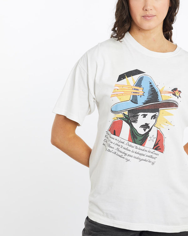 Vintage, 90s, Swatch, Tee, The Real Deal, size medium, colour White, newtown, sydney, australia, thrift store, opshop, preloved, secondhand, sustainable, retro, antique, 70s, 80s, 90s, 2000s, 00s, fashion, clothing, streetwear, trendy, garment, style, boutique, store, shop, archive, sale, cheap, best, top, T-Shirts