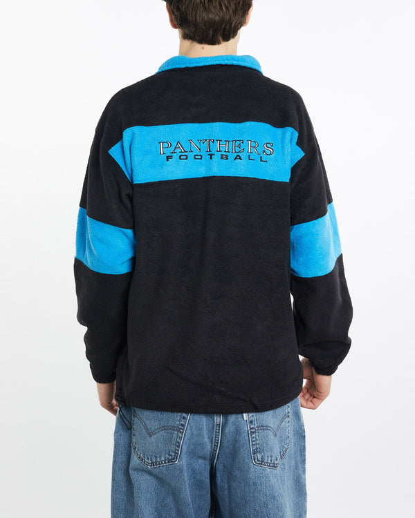 Vintage, NFL, Carolina, Panthers, Quarter, Zip, Fleece, Sweatshirt, The Real Deal, size extra large, colour Multicolour, newtown, sydney, australia, thrift store, opshop, preloved, secondhand, sustainable, retro, antique, 70s, 80s, 90s, 2000s, 00s, fashion, clothing, streetwear, trendy, garment, style, boutique, store, shop, archive, sale, cheap, best, top, Sweats and hoodies