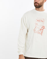 Vintage, 1994, Peter, Pan, Musical, Long, Sleeve, Tee, The Real Deal, size extra large, colour White, newtown, sydney, australia, thrift store, opshop, preloved, secondhand, sustainable, retro, antique, 70s, 80s, 90s, 2000s, 00s, fashion, clothing, streetwear, trendy, garment, style, boutique, store, shop, archive, sale, cheap, best, top, T-Shirts