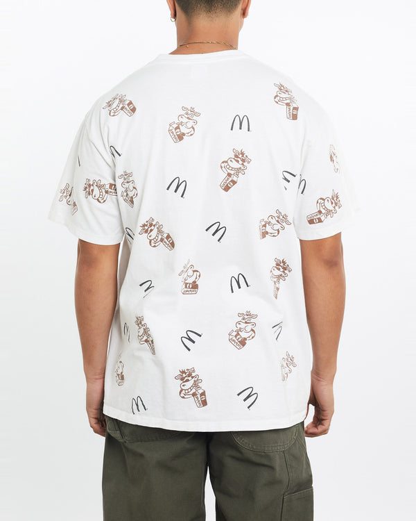 Vintage, 1995, McDonald's, Chocolate, Milk, Tee, The Real Deal, size large, colour White, newtown, sydney, australia, thrift store, opshop, preloved, secondhand, sustainable, retro, antique, 70s, 80s, 90s, 2000s, 00s, fashion, clothing, streetwear, trendy, garment, style, boutique, store, shop, archive, sale, cheap, best, top, T-Shirts