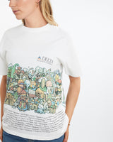 Vintage, 90s, Delta, Airlines, Tee, The Real Deal, size medium, colour White, newtown, sydney, australia, thrift store, opshop, preloved, secondhand, sustainable, retro, antique, 70s, 80s, 90s, 2000s, 00s, fashion, clothing, streetwear, trendy, garment, style, boutique, store, shop, archive, sale, cheap, best, top, T-Shirts