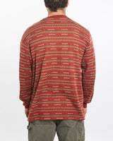 Vintage, 90s, Polo, Ralph, Lauren, Aztec, Henley, Tee, The Real Deal, size large, colour Red, newtown, sydney, australia, thrift store, opshop, preloved, secondhand, sustainable, retro, antique, 70s, 80s, 90s, 2000s, 00s, fashion, clothing, streetwear, trendy, garment, style, boutique, store, shop, archive, sale, cheap, best, top, T-Shirts