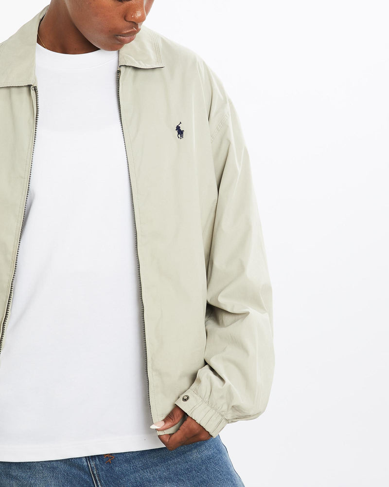 Vintage, 90s, Polo, Ralph, Lauren, Harrington, Jacket, The Real Deal, size medium, colour Navy, newtown, sydney, australia, thrift store, opshop, preloved, secondhand, sustainable, retro, antique, 70s, 80s, 90s, 2000s, 00s, fashion, clothing, streetwear, trendy, garment, style, boutique, store, shop, archive, sale, cheap, best, top, Jackets