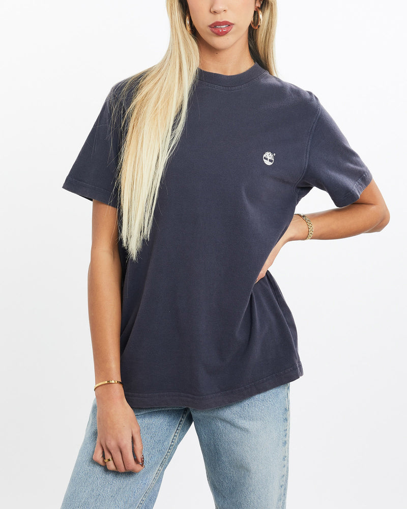 Vintage, Timberland, Tee, The Real Deal, size extra small, colour Navy, newtown, sydney, australia, thrift store, opshop, preloved, secondhand, sustainable, retro, antique, 70s, 80s, 90s, 2000s, 00s, fashion, clothing, streetwear, trendy, garment, style, boutique, store, shop, archive, sale, cheap, best, top, T-Shirts