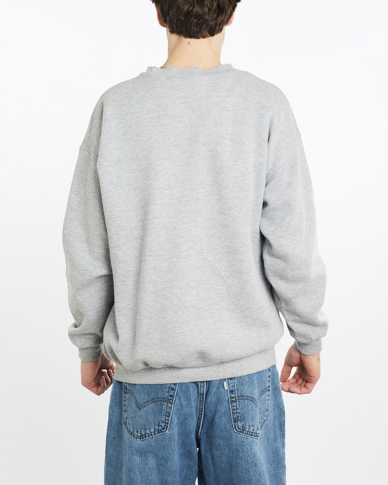 Vintage, NFL, New, England, Patriots, Super, Bowl, Sweatshirt, The Real Deal, size extra large, colour Grey, newtown, sydney, australia, thrift store, opshop, preloved, secondhand, sustainable, retro, antique, 70s, 80s, 90s, 2000s, 00s, fashion, clothing, streetwear, trendy, garment, style, boutique, store, shop, archive, sale, cheap, best, top, Sweats and hoodies