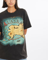 Vintage, Alaska, Tee, The Real Deal, size small, colour Black, newtown, sydney, australia, thrift store, opshop, preloved, secondhand, sustainable, retro, antique, 70s, 80s, 90s, 2000s, 00s, fashion, clothing, streetwear, trendy, garment, style, boutique, store, shop, archive, sale, cheap, best, top, T-Shirts