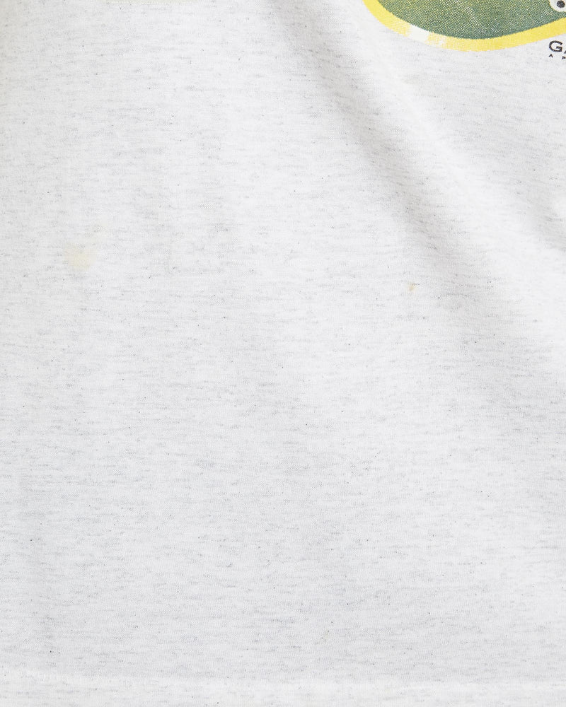 Vintage, 1996, Brett, Favre, NFL, Green, Bay, Packers, Tee, The Real Deal, size medium, colour Grey, newtown, sydney, australia, thrift store, opshop, preloved, secondhand, sustainable, retro, antique, 70s, 80s, 90s, 2000s, 00s, fashion, clothing, streetwear, trendy, garment, style, boutique, store, shop, archive, sale, cheap, best, top, T-Shirts