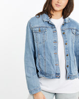 Vintage, 90s, Disney, Tinkerbell, Denim, Jacket, The Real Deal, size medium, colour Blue, newtown, sydney, australia, thrift store, opshop, preloved, secondhand, sustainable, retro, antique, 70s, 80s, 90s, 2000s, 00s, fashion, clothing, streetwear, trendy, garment, style, boutique, store, shop, archive, sale, cheap, best, top, Jackets