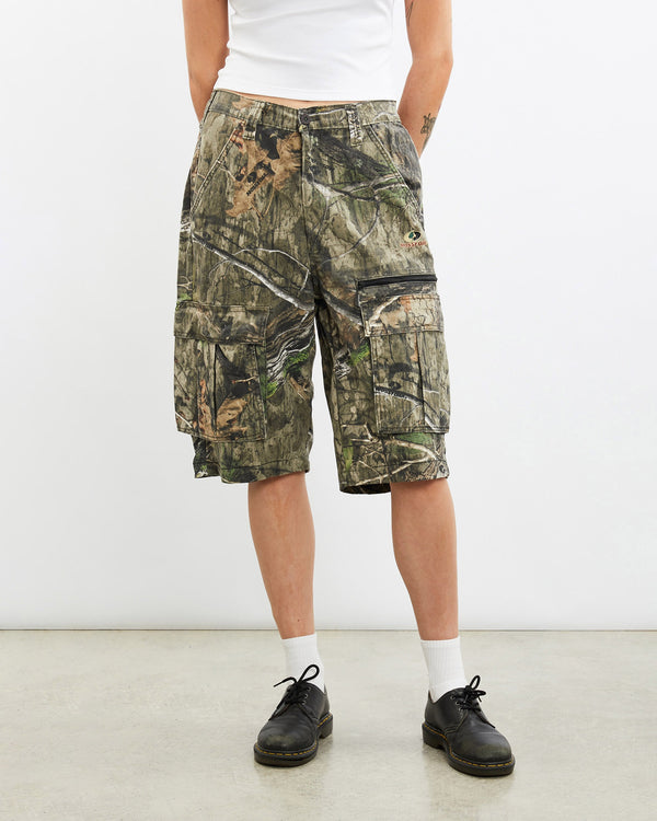 Vintage, Mossy, Oak, Realtree, Camo, Cargo, Shorts, The Real Deal, size 31", colour Green, newtown, sydney, australia, thrift store, opshop, preloved, secondhand, sustainable, retro, antique, 70s, 80s, 90s, 2000s, 00s, fashion, clothing, streetwear, trendy, garment, style, boutique, store, shop, archive, sale, cheap, best, top, Shorts