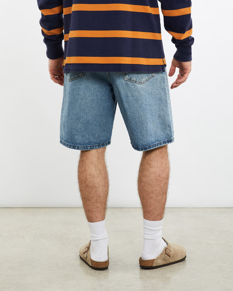 Vintage, Wrangler, Denim, Shorts, The Real Deal, size 33", colour Blue, newtown, sydney, australia, thrift store, opshop, preloved, secondhand, sustainable, retro, antique, 70s, 80s, 90s, 2000s, 00s, fashion, clothing, streetwear, trendy, garment, style, boutique, store, shop, archive, sale, cheap, best, top, Shorts