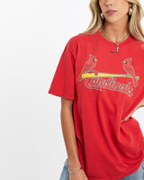 Vintage, Nike, MLB, St., Louis, Cardinals, Tee, The Real Deal, size small, colour Red, newtown, sydney, australia, thrift store, opshop, preloved, secondhand, sustainable, retro, antique, 70s, 80s, 90s, 2000s, 00s, fashion, clothing, streetwear, trendy, garment, style, boutique, store, shop, archive, sale, cheap, best, top, T-Shirts