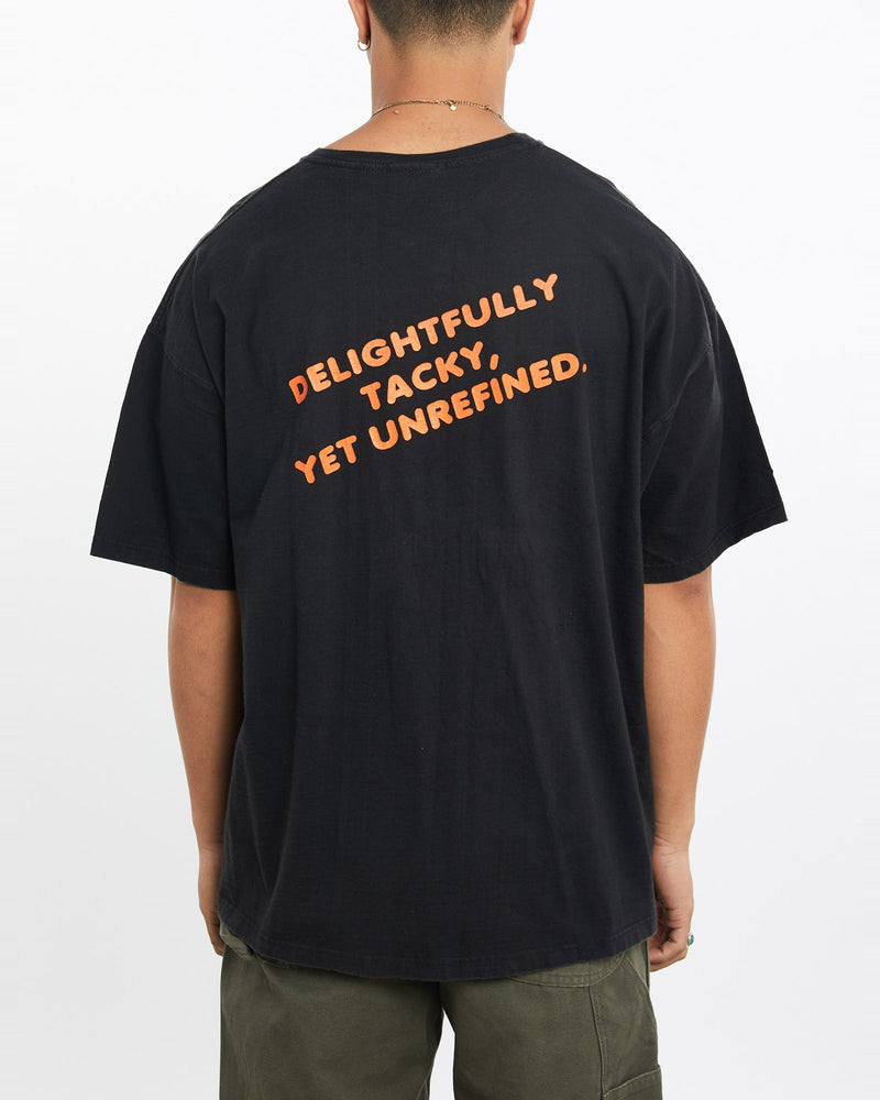 Vintage, 90s, Hooters, Tee, The Real Deal, size large, colour Black, newtown, sydney, australia, thrift store, opshop, preloved, secondhand, sustainable, retro, antique, 70s, 80s, 90s, 2000s, 00s, fashion, clothing, streetwear, trendy, garment, style, boutique, store, shop, archive, sale, cheap, best, top, T-Shirts