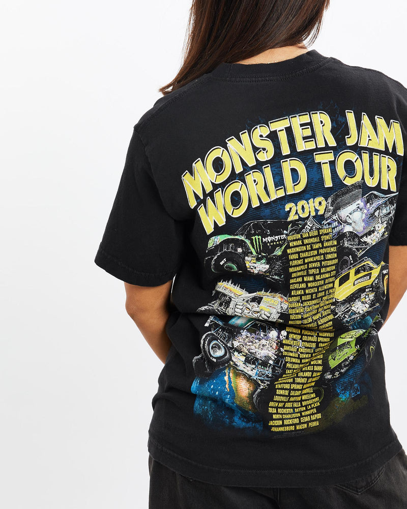 Monster, Jam, World, Tour', Monster, Truck, Tee, The Real Deal, size extra small, colour Black, newtown, sydney, australia, thrift store, opshop, preloved, secondhand, sustainable, retro, antique, 70s, 80s, 90s, 2000s, 00s, fashion, clothing, streetwear, trendy, garment, style, boutique, store, shop, archive, sale, cheap, best, top, T-Shirts
