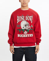 Vintage, 1997, NCAA, Ohio, State, Buckeyes, Rose, Bowl, Sweatshirt, The Real Deal, size large, colour Red, newtown, sydney, australia, thrift store, opshop, preloved, secondhand, sustainable, retro, antique, 70s, 80s, 90s, 2000s, 00s, fashion, clothing, streetwear, trendy, garment, style, boutique, store, shop, archive, sale, cheap, best, top, Sweats and hoodies