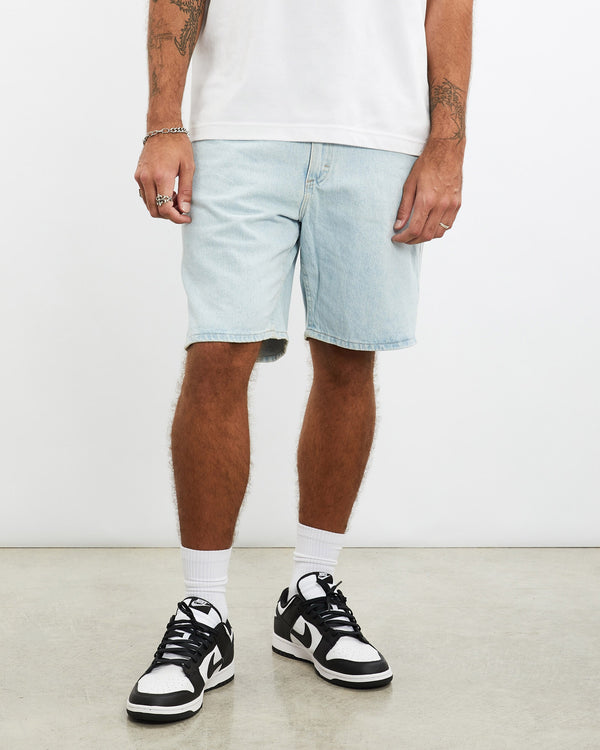 Vintage, Lee, Denim, Shorts, The Real Deal, size 35", colour Blue, newtown, sydney, australia, thrift store, opshop, preloved, secondhand, sustainable, retro, antique, 70s, 80s, 90s, 2000s, 00s, fashion, clothing, streetwear, trendy, garment, style, boutique, store, shop, archive, sale, cheap, best, top, Shorts