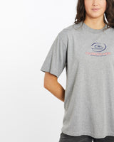 Vintage, 90s, Quiksilver, Surf, Tee, The Real Deal, size medium, colour Grey, newtown, sydney, australia, thrift store, opshop, preloved, secondhand, sustainable, retro, antique, 70s, 80s, 90s, 2000s, 00s, fashion, clothing, streetwear, trendy, garment, style, boutique, store, shop, archive, sale, cheap, best, top, T-Shirts