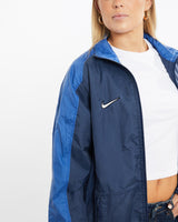 Vintage, 90s, Nike, Windbreaker, Jacket, The Real Deal, size medium, colour Navy, newtown, sydney, australia, thrift store, opshop, preloved, secondhand, sustainable, retro, antique, 70s, 80s, 90s, 2000s, 00s, fashion, clothing, streetwear, trendy, garment, style, boutique, store, shop, archive, sale, cheap, best, top, Jackets