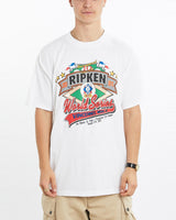 Vintage, World, Series, Baseball, Tee, The Real Deal, size large, colour White, newtown, sydney, australia, thrift store, opshop, preloved, secondhand, sustainable, retro, antique, 70s, 80s, 90s, 2000s, 00s, fashion, clothing, streetwear, trendy, garment, style, boutique, store, shop, archive, sale, cheap, best, top, T-Shirts