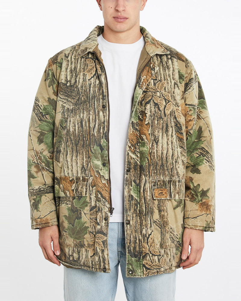 Vintage, 90s, Realtree, Camo, Jacket, The Real Deal, size double extra large, colour Green, newtown, sydney, australia, thrift store, opshop, preloved, secondhand, sustainable, retro, antique, 70s, 80s, 90s, 2000s, 00s, fashion, clothing, streetwear, trendy, garment, style, boutique, store, shop, archive, sale, cheap, best, top, Jackets