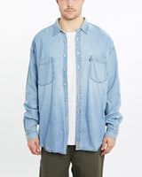 Vintage, 90s, Levi's, Denim, Button, Up, Shirt, The Real Deal, size extra large, colour Blue, newtown, sydney, australia, thrift store, opshop, preloved, secondhand, sustainable, retro, antique, 70s, 80s, 90s, 2000s, 00s, fashion, clothing, streetwear, trendy, garment, style, boutique, store, shop, archive, sale, cheap, best, top, Shirts