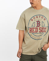 Vintage, MLB, Boston, Red, Sox, Tee, The Real Deal, size large, colour Green, newtown, sydney, australia, thrift store, opshop, preloved, secondhand, sustainable, retro, antique, 70s, 80s, 90s, 2000s, 00s, fashion, clothing, streetwear, trendy, garment, style, boutique, store, shop, archive, sale, cheap, best, top, T-Shirts