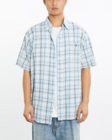 Vintage, 90s, Polo, Ralph, Lauren, Short, Sleeve, Button, Up, Shirt, The Real Deal, size large, colour Blue, newtown, sydney, australia, thrift store, opshop, preloved, secondhand, sustainable, retro, antique, 70s, 80s, 90s, 2000s, 00s, fashion, clothing, streetwear, trendy, garment, style, boutique, store, shop, archive, sale, cheap, best, top, Shirts