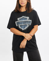 Vintage, Harley, Davidson, Tee, The Real Deal, size extra small, colour Red, newtown, sydney, australia, thrift store, opshop, preloved, secondhand, sustainable, retro, antique, 70s, 80s, 90s, 2000s, 00s, fashion, clothing, streetwear, trendy, garment, style, boutique, store, shop, archive, sale, cheap, best, top, T-Shirts