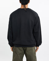 Vintage, Blank, Sweatshirt, The Real Deal, size large, colour Black, newtown, sydney, australia, thrift store, opshop, preloved, secondhand, sustainable, retro, antique, 70s, 80s, 90s, 2000s, 00s, fashion, clothing, streetwear, trendy, garment, style, boutique, store, shop, archive, sale, cheap, best, top, Sweats and hoodies