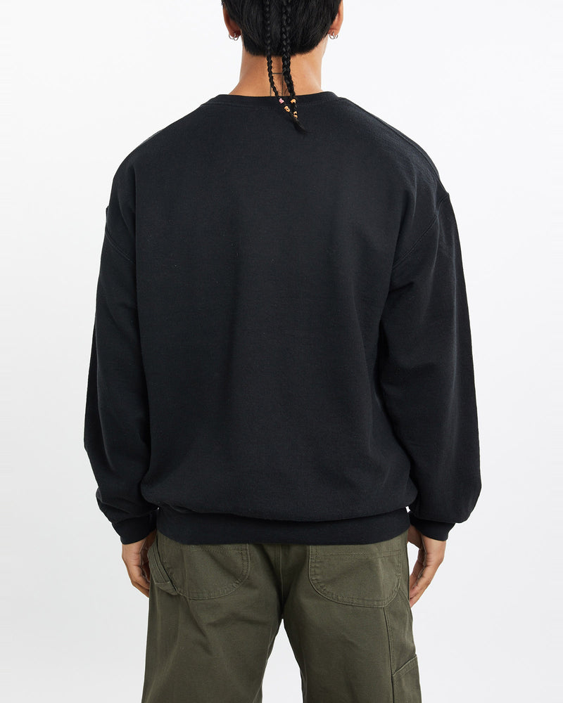 Vintage, Blank, Sweatshirt, The Real Deal, size large, colour Black, newtown, sydney, australia, thrift store, opshop, preloved, secondhand, sustainable, retro, antique, 70s, 80s, 90s, 2000s, 00s, fashion, clothing, streetwear, trendy, garment, style, boutique, store, shop, archive, sale, cheap, best, top, Sweats and hoodies