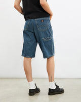 Vintage, Dickies, Denim, Carpenter, Shorts, The Real Deal, size 30", colour Blue, newtown, sydney, australia, thrift store, opshop, preloved, secondhand, sustainable, retro, antique, 70s, 80s, 90s, 2000s, 00s, fashion, clothing, streetwear, trendy, garment, style, boutique, store, shop, archive, sale, cheap, best, top, Shorts