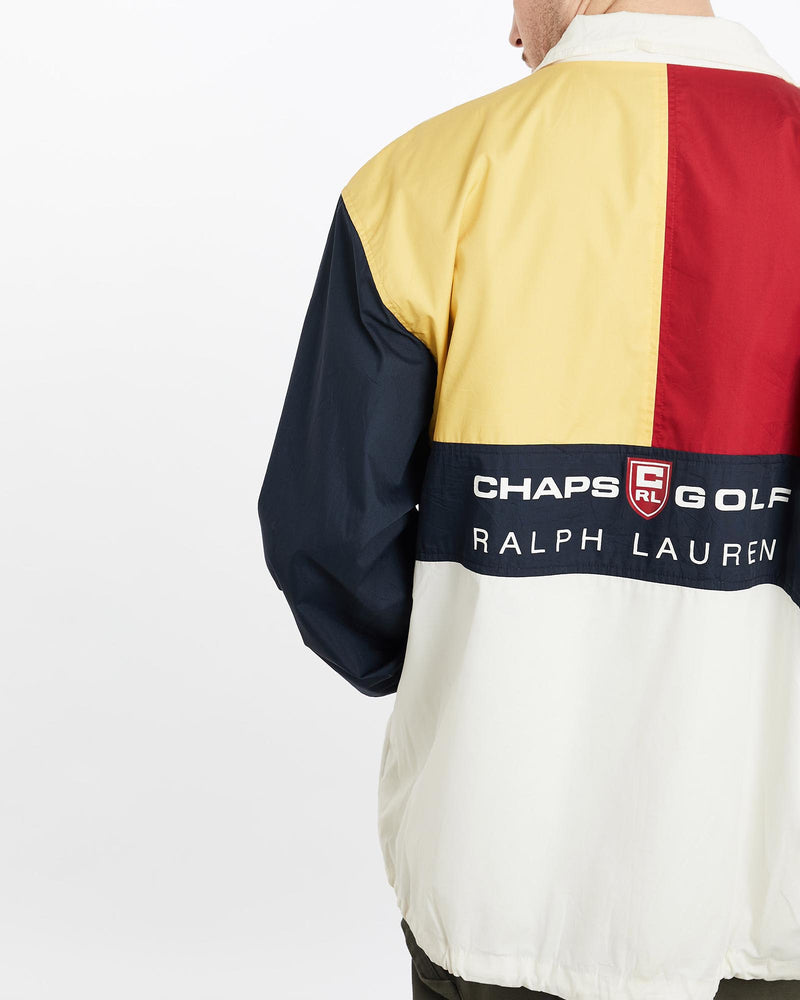 Vintage, 90s, Chaps, Ralph, Lauren, Golf, Windbreaker, Jacket, The Real Deal, size extra large, colour Multicolour, newtown, sydney, australia, thrift store, opshop, preloved, secondhand, sustainable, retro, antique, 70s, 80s, 90s, 2000s, 00s, fashion, clothing, streetwear, trendy, garment, style, boutique, store, shop, archive, sale, cheap, best, top, Jackets