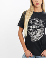 Vintage, Harley, Davidson, Tee, The Real Deal, size extra small, colour Black, newtown, sydney, australia, thrift store, opshop, preloved, secondhand, sustainable, retro, antique, 70s, 80s, 90s, 2000s, 00s, fashion, clothing, streetwear, trendy, garment, style, boutique, store, shop, archive, sale, cheap, best, top, T-Shirts