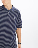 Vintage, 90s, Polo, Ralph, Lauren, Polo, Shirt, The Real Deal, size large, colour Navy, newtown, sydney, australia, thrift store, opshop, preloved, secondhand, sustainable, retro, antique, 70s, 80s, 90s, 2000s, 00s, fashion, clothing, streetwear, trendy, garment, style, boutique, store, shop, archive, sale, cheap, best, top, Shirts