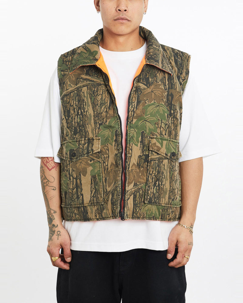 Vintage, Realtree, Camo, Reversible, Vest, The Real Deal, size extra large, colour Multicolour, newtown, sydney, australia, thrift store, opshop, preloved, secondhand, sustainable, retro, antique, 70s, 80s, 90s, 2000s, 00s, fashion, clothing, streetwear, trendy, garment, style, boutique, store, shop, archive, sale, cheap, best, top, Jackets