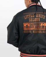 Vintage, 90s, Little, Knife, Saloon', Bomber, Jacket, The Real Deal, size large, colour Black, newtown, sydney, australia, thrift store, opshop, preloved, secondhand, sustainable, retro, antique, 70s, 80s, 90s, 2000s, 00s, fashion, clothing, streetwear, trendy, garment, style, boutique, store, shop, archive, sale, cheap, best, top, Jackets